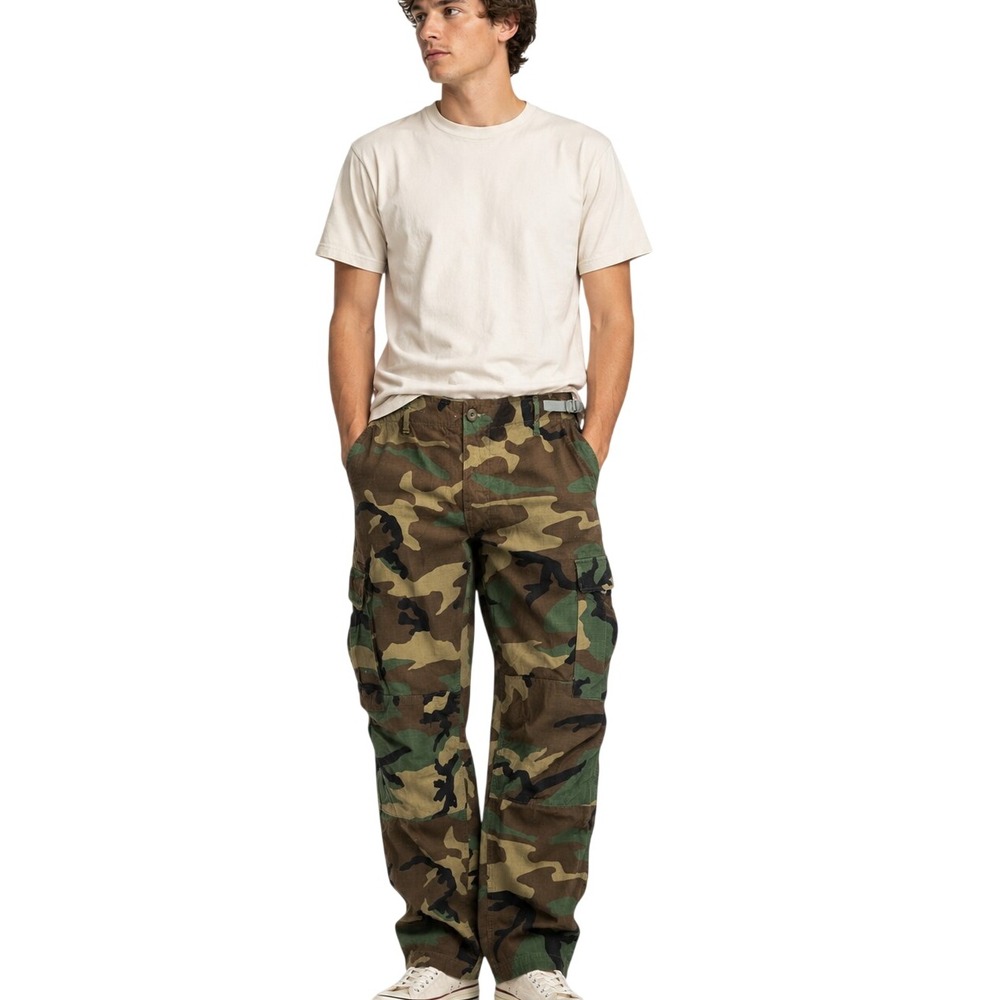 U.S. Military Woodland Camo BDU Cargo Pants Army Surplus Tactical SKUM079